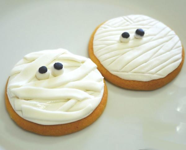galletas de momias para halloween